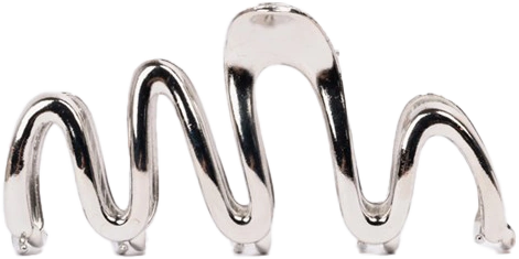 Silberne Haarspange; Zum Produkt gehen