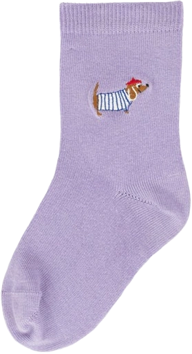 Socken mit Dackelstickerei; Zum Produkt gehen