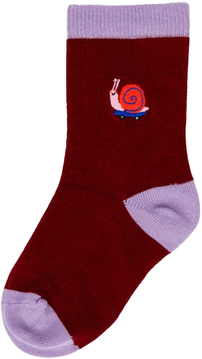 Socken mit Schneckenstickerei; Zum Produkt gehen
