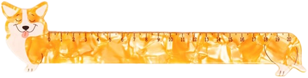 Lineal in Corgi-Form; Zum Produkt gehen