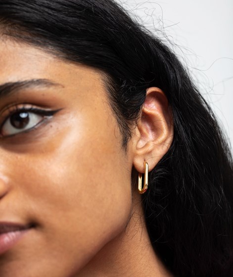 KAUF DICH GLÜCKLICH Clip Creolen Ohrringe Gold