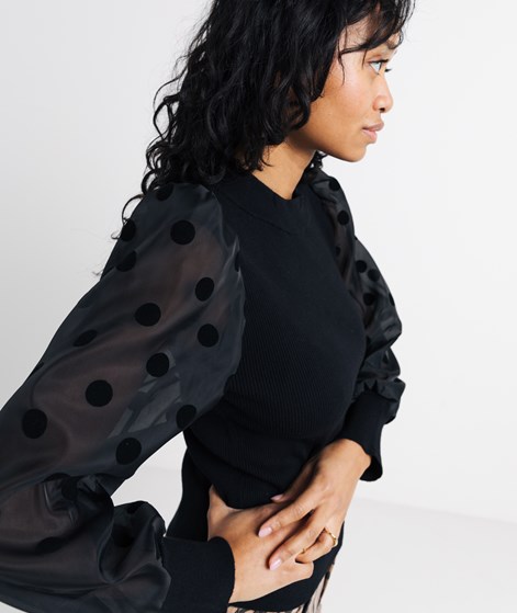 YAS YASDotme Longsleeve Schwarz