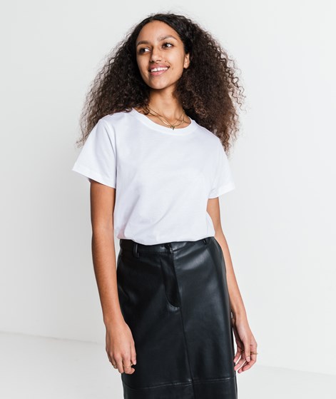 KAUF DICH GLÜCKLICH T-Shirt mit Rundhalsausschnitt Weiß aus Bio-Baumwolle