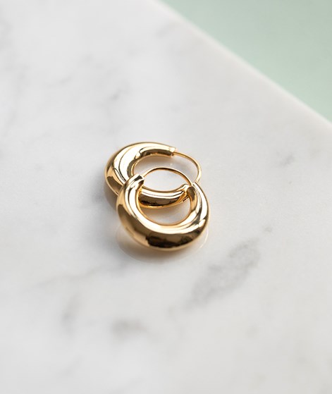 KAUF DICH GLÜCKLICH Kleine Goldcreolen Ohrringe