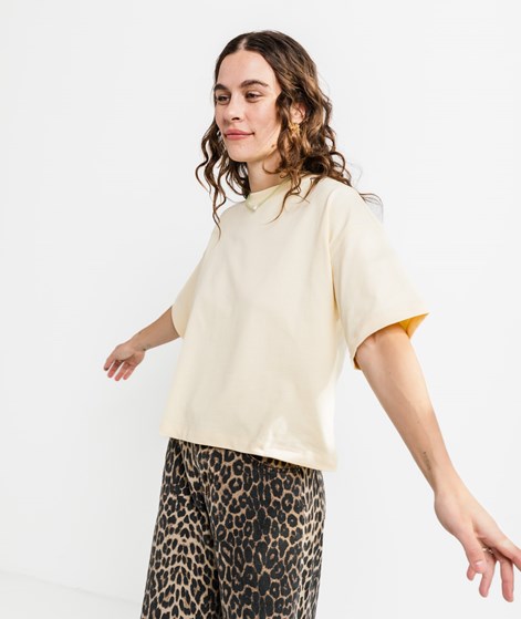 KAUF DICH GLÜCKLICH T-Shirt Buttergelb aus Bio-Baumwolle