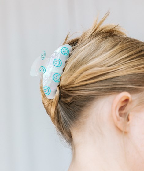 EBBA Haarspange Smiley Weiß