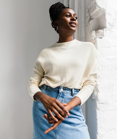 ARMEDANGELS Merinaa Pullover Cremeweiß