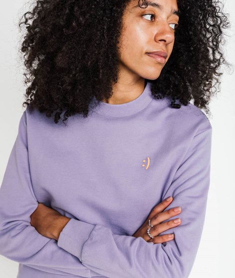 KAUF DICH GLÜCKLICH Sweater Lila aus Bio-Baumwolle