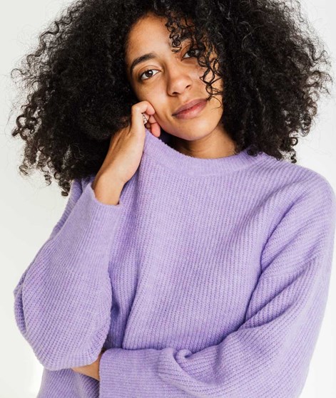 KAUF DICH GLÜCKLICH Strickpullover Lila