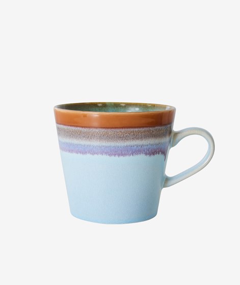 HKLIVING 70s Ceramics: Cappuccino Tasse Ash mehrfarbig