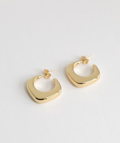 EBBA Quadratisch Abgerundete Ohrringe Gold