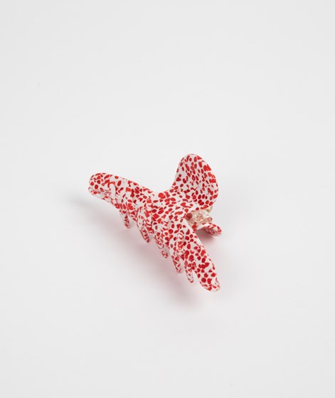 EBBA Haarclip Rot gemustert