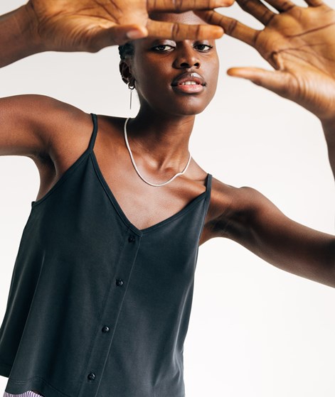 KAUF DICH GLÜCKLICH Camisole-Top Schwarz aus Modal (TENCEL&trade;)