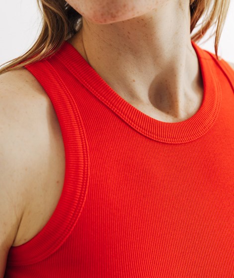 KAUF DICH GLÜCKLICH Top Rot aus Bio-Baumwolle