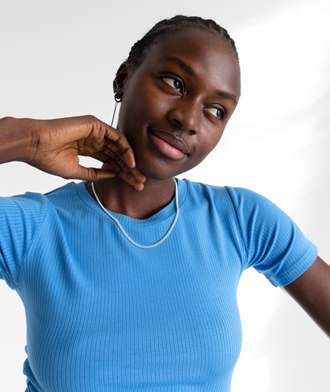KAUF DICH GLÜCKLICH T-Shirt Blau aus Viskose (LENZING&trade; ECOVERO&trade;)