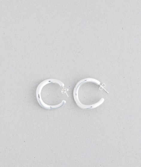 KAUF DICH GLÜCKLICH Gebogene Ohrringe Silber