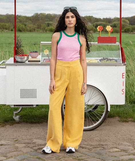 KAUF DICH GLÜCKLICH Hose Sonnengelb