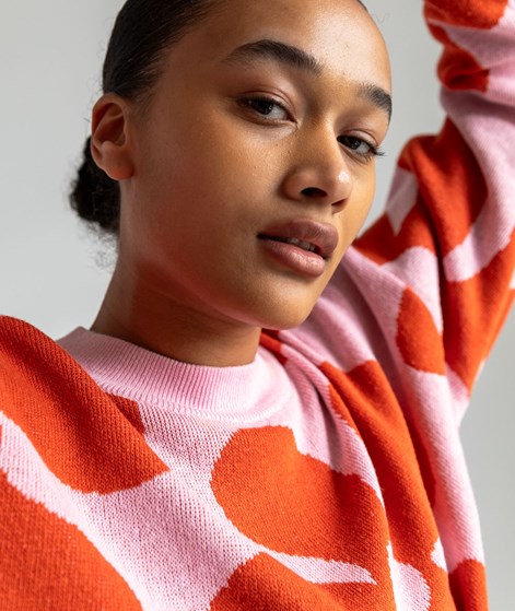 KAUF DICH GLÜCKLICH Pullover Blumen gemustert