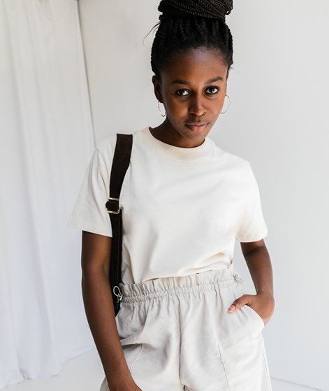 KAUF DICH GLÜCKLICH T-Shirt Light Sand Weiß aus Bio-Baumwolle