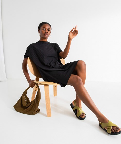 KAUF DICH GLÜCKLICH T-Shirt-Kleid Schwarz