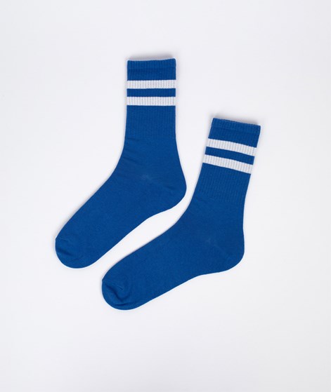 KAUF DICH GLÜCKLICH Tennissocken Streifen (Gr. 41-46) Blau aus Bio-Baumwolle