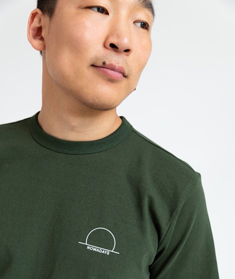 NOWADAYS Open End T-Shirt Grün