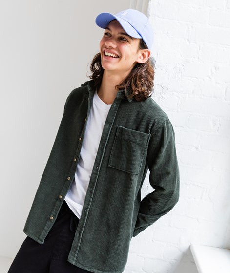 KAUF DICH GLÜCKLICH Baumwollhemd Dunkelgrün