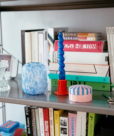 YUKU Vase (9,5x9,5x11 cm) gemustert