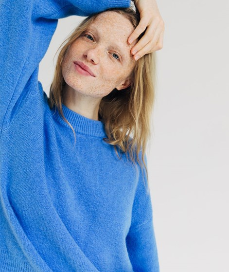 KAUF DICH GLÜCKLICH Strickpullover Hellblau
