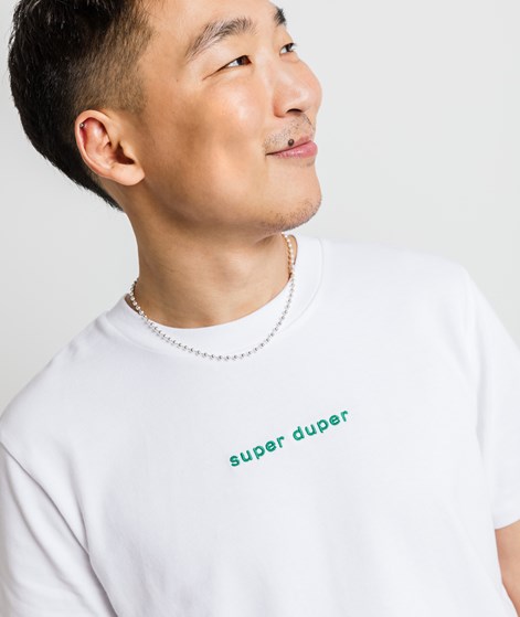 KAUF DICH GLÜCKLICH T-Shirt Super Duper Weiß aus Bio-Baumwolle