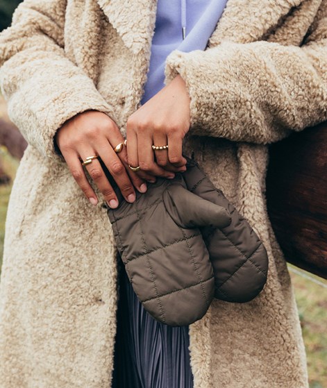 YUKU Handschuhe Olivgrün