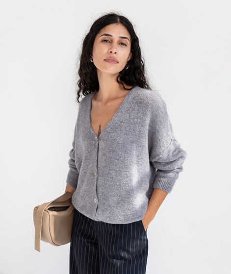 KAUF DICH GLÜCKLICH Cardigan Hellgrau