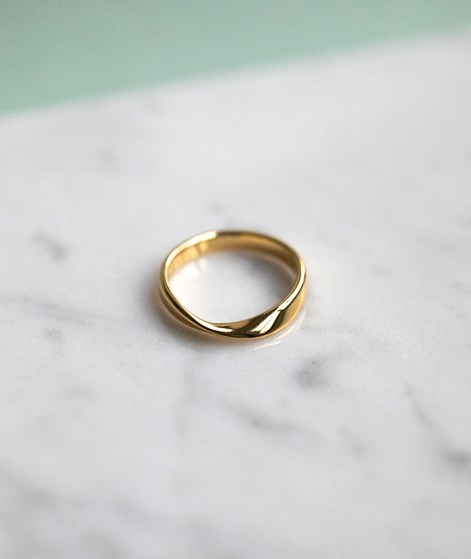KAUF DICH GLÜCKLICH Twist Ring Gold