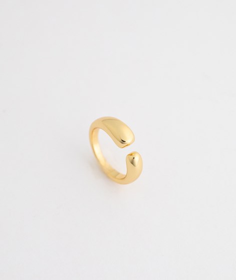 KAUF DICH GLÜCKLICH Offener Spalt Ring Gold
