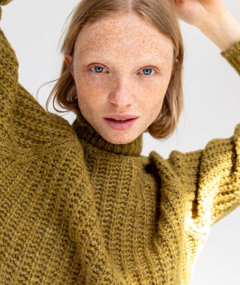 KAUF DICH GLÜCKLICH Pullover Olivgrün