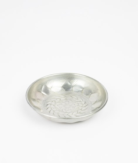 MADAM STOLTZ Gehämmerte Aluminium Schale Silber