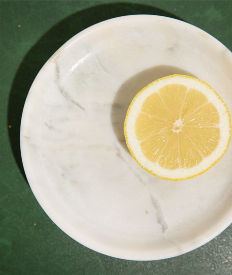 MADAM STOLTZ Marmor Tablett Hellgrün