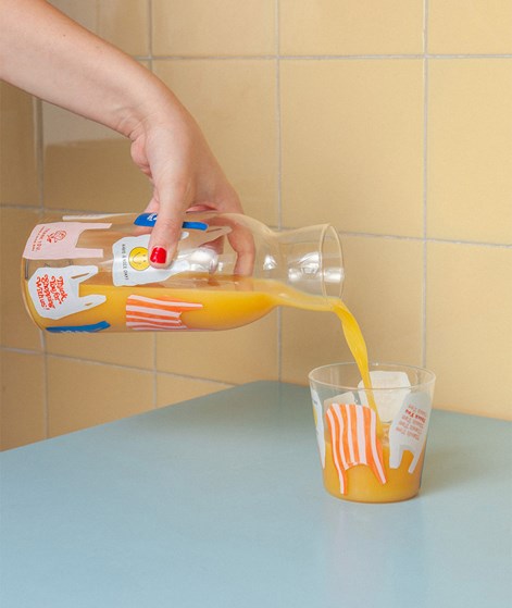 DOIY Corner Shop Karaffe und Glas (Set) mehrfarbig