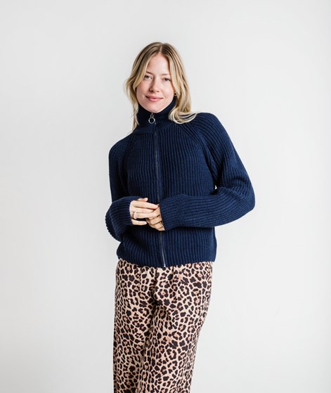 KAUF DICH GLÜCKLICH Strickcardigan Dunkelblau