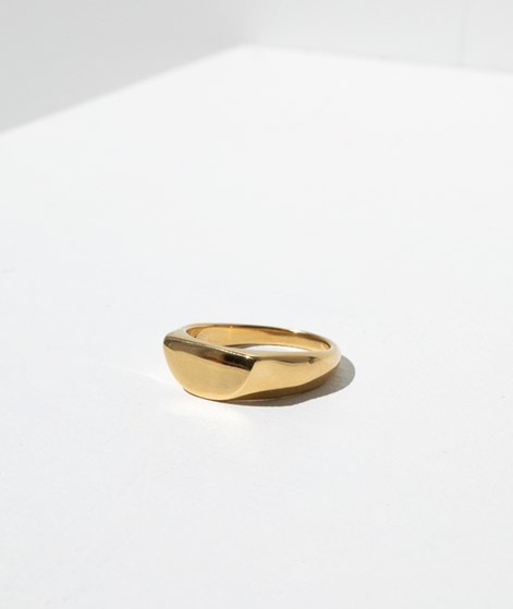 KAUF DICH GLÜCKLICH Abgeflachter Ring Gold