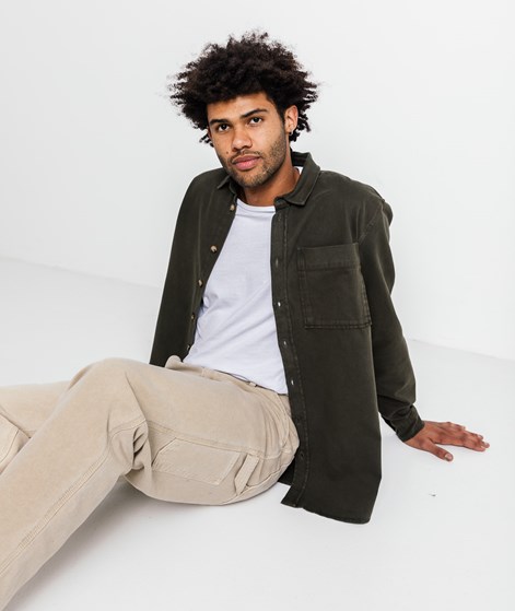 KAUF DICH GLÜCKLICH Hemd Dunkelolive