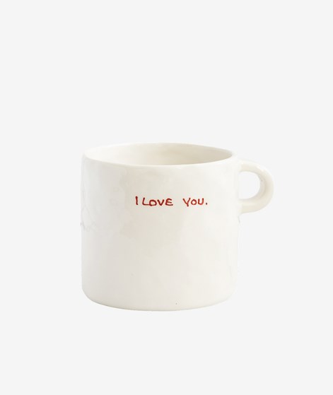 ANNA + NINA I Love You Tasse Rot Weiß