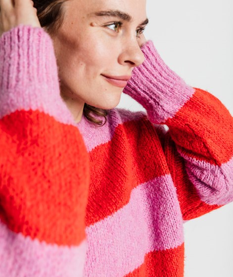 KAUF DICH GLÜCKLICH Pullover Pink und Rot