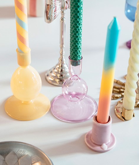 YUKU Kerzenständer (2,5x9,5x12 cm) Rosa