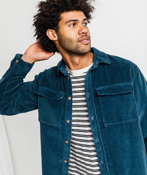 KAUF DICH GLÜCKLICH Hemd Petrolgrün aus Bio-Baumwolle