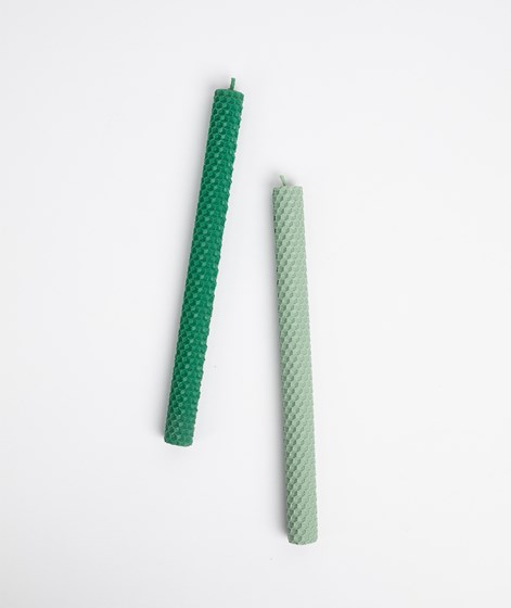 COUDRE BERLIN 2er Pack Bienenwachs Kerze Grün