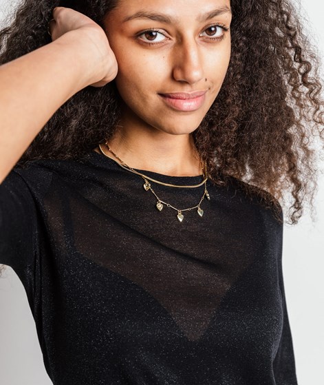 KAUF DICH GLÜCKLICH T-Shirt Lurex Schwarz