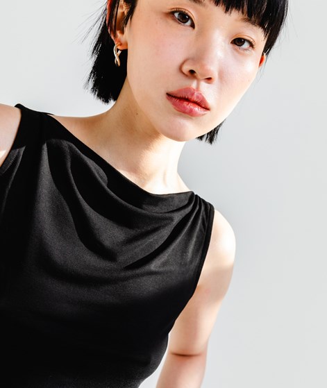 KAUF DICH GLÜCKLICH Top Schwarz aus Viskose (LENZING&trade; ECOVERO&trade;)