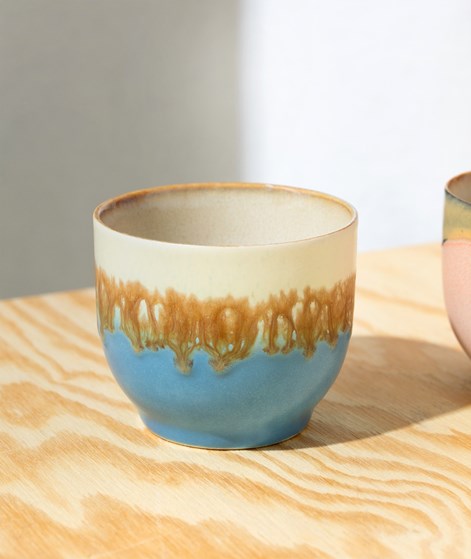 HKLIVING 70s Ceramics: Café Becher Shores mehrfarbig