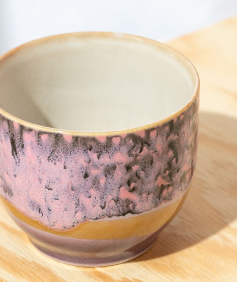 HKLIVING 70s Ceramics: Café Becher Blast mehrfarbig